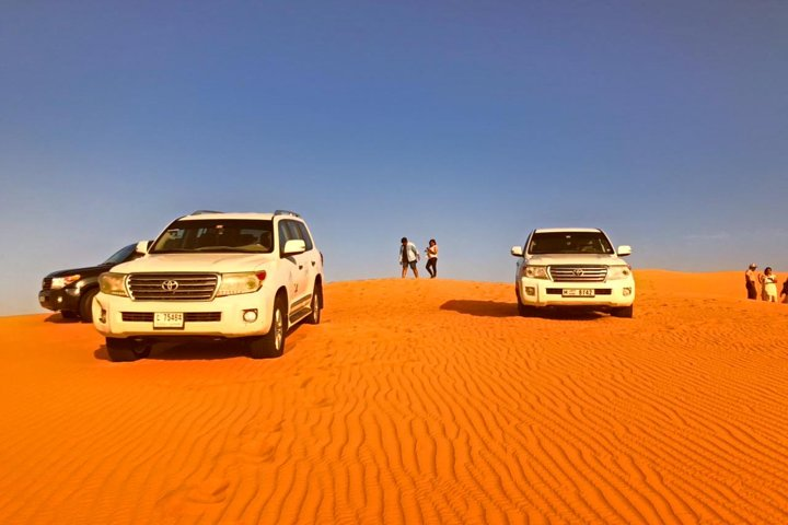Experience the sandy expanse of Dubai's desert where adventurous rides on golden dunes and stunning landscapes create unforgettable memories for every traveler. Embrace the excitement of dune bashing.